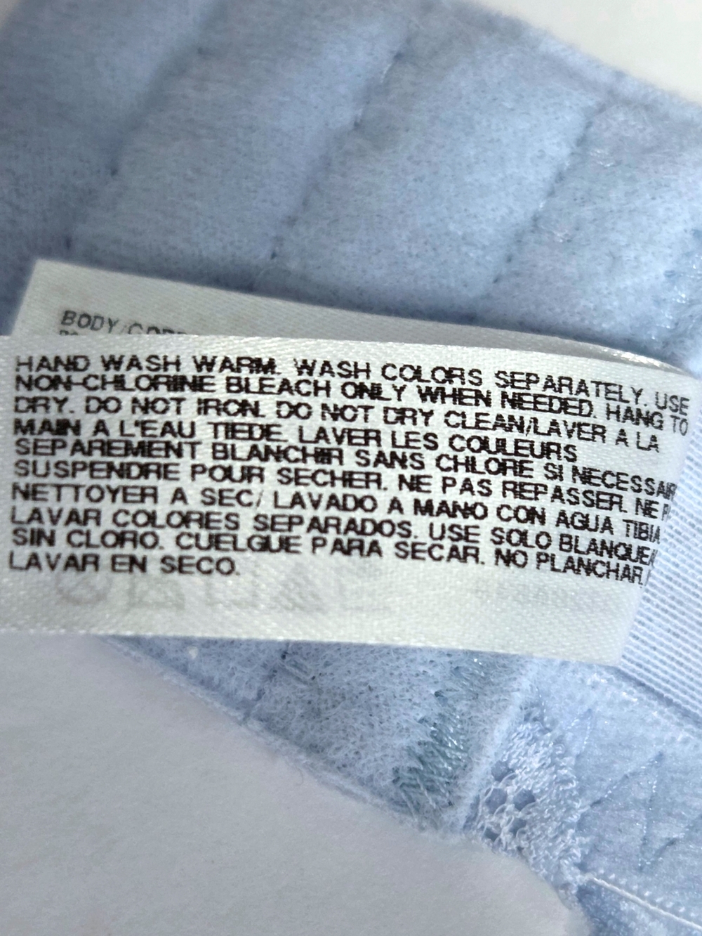 Wacoal 32G Soft Sense Lace Underwire Convertible Bra Light Blue 851334 NWT - Picture 12 of 12